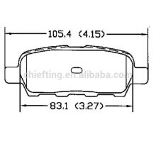 Fronts Bremse D905 55810-79J00 für Fiat Remsa Bremsbeläge